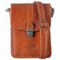 Preview: ALPENLEDER Schultertasche Messenger GALILEO (cognac) CG125-c