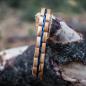 Preview: HOLZKERN Armband Belcanto Olivenholz Blau