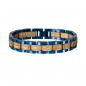 Preview: HOLZKERN Armband Dreiklang Eichenholz Blau