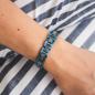 Preview: HOLZKERN Armband Fortissimo grauer Marmor Blau