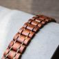 Preview: HOLZKERN Armband Grandezza Mahagoniholz Grau