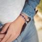 Preview: HOLZKERN Armband Acoustic Amaranthholz Silber