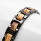 Preview: HOLZKERN Armband Acoustic Olivenholz Grau