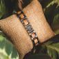 Preview: HOLZKERN Armband Acoustic Olivenholz Grau