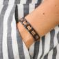 Preview: HOLZKERN Armband Acoustic Zebranoholz Schwarz