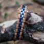 Preview: HOLZKERN Armband Menuett Eichenholz Blau