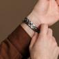 Preview: HOLZKERN | Bandlet Armband Prelude Walnussholz Silber