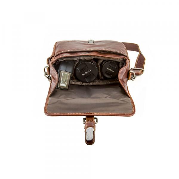 ALPENLEDER | Camera Case PRESSE (brandy)