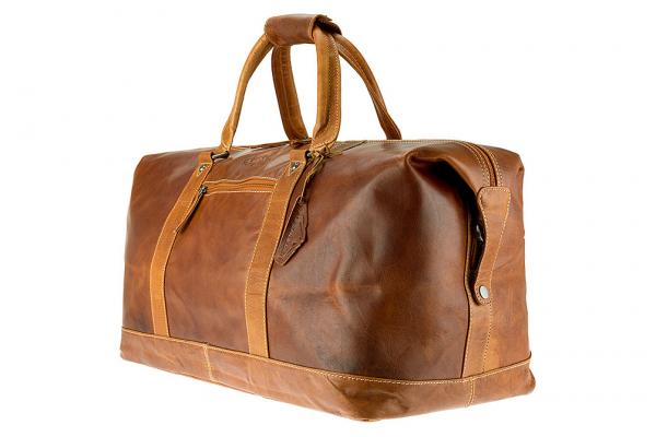 ALPENLEDER Reisetasche Duffel Bag ALABAMA cognac