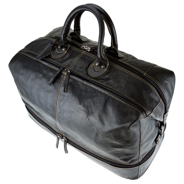 ALPENLEDER Reisetasche Duffel Bag ARIZONA ebenholz