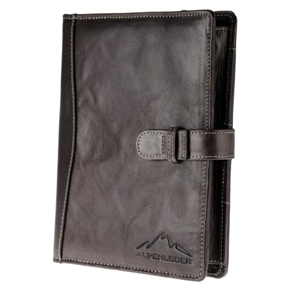 ALPENLEDER Tablet Cover SEILSCHAFT ebenholz