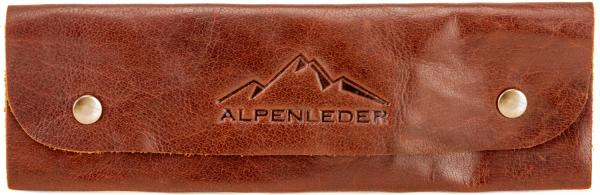 ALPENLEDER Stiftemappe LISSI cognac