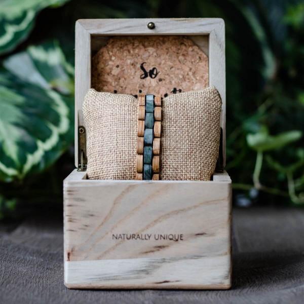 HOLZKERN Armband Terzett Eichenholz Marmor