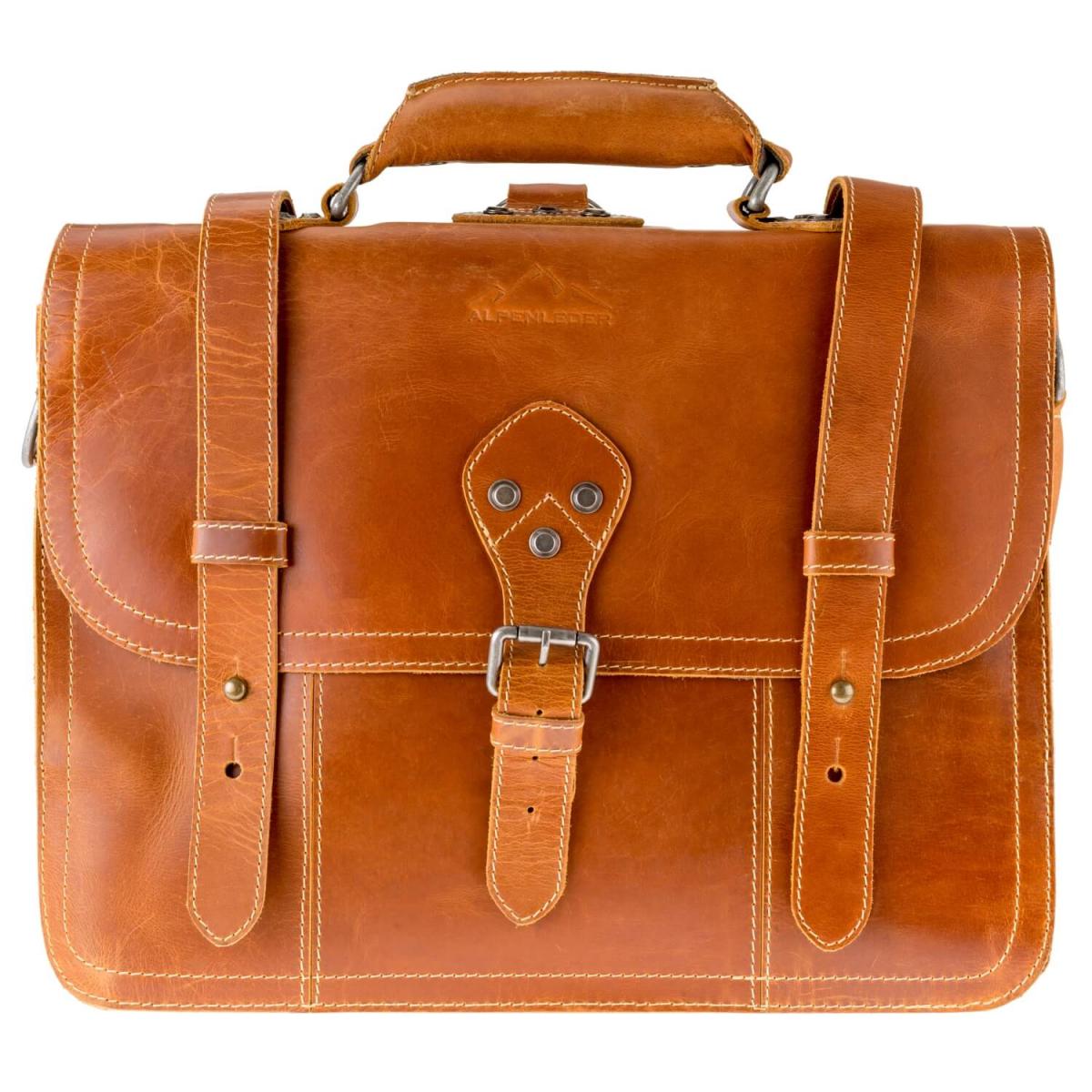 ALPENLEDER Multifunktionstasche BROOKS (cognac)