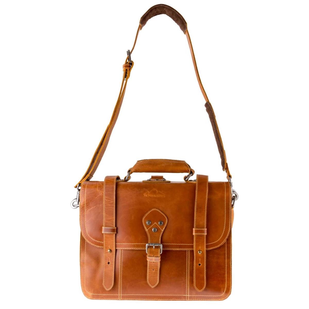 ALPENLEDER Multifunktionstasche BROOKS (cognac)