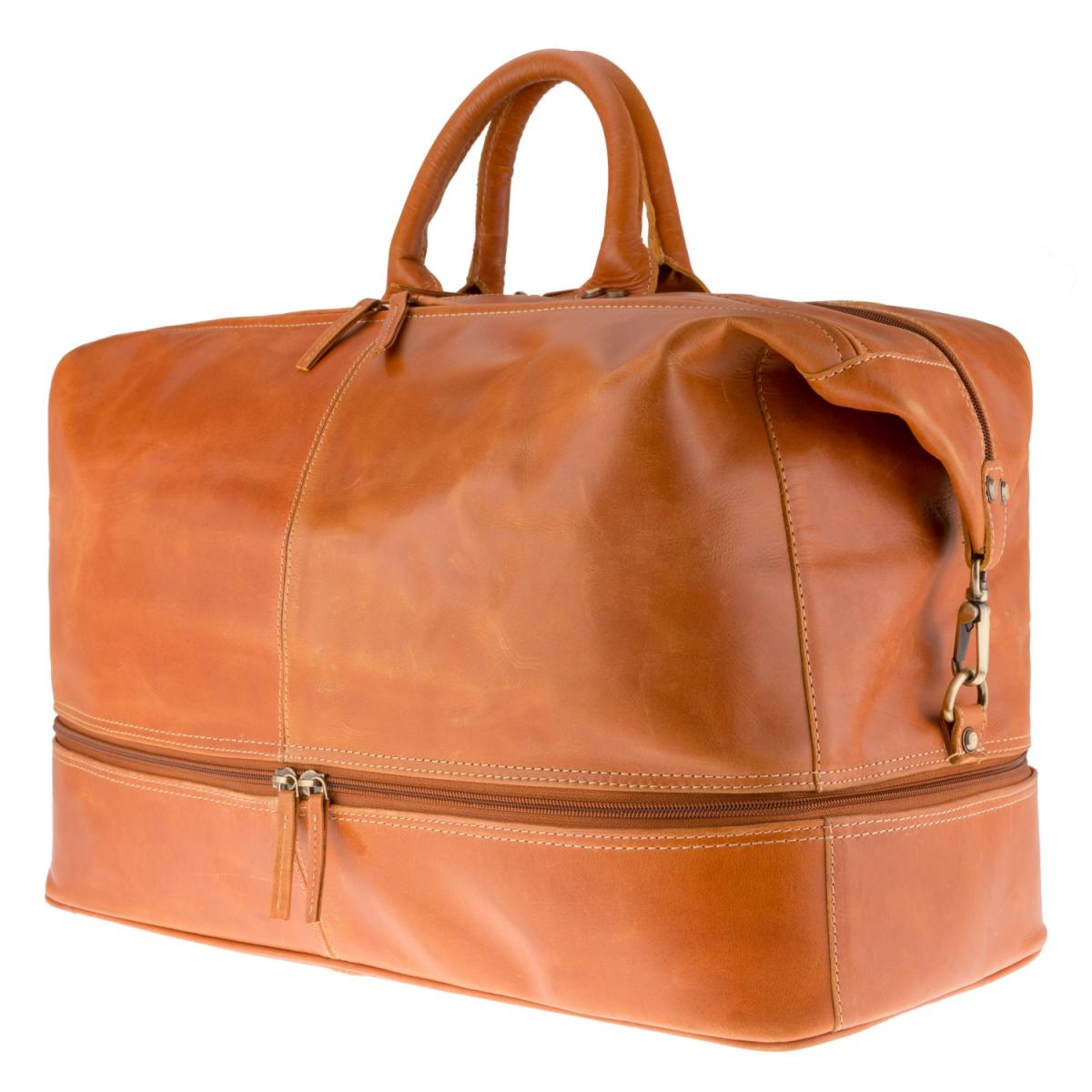 ALPENLEDER Reisetasche Duffel Bag ARIZONA cognac