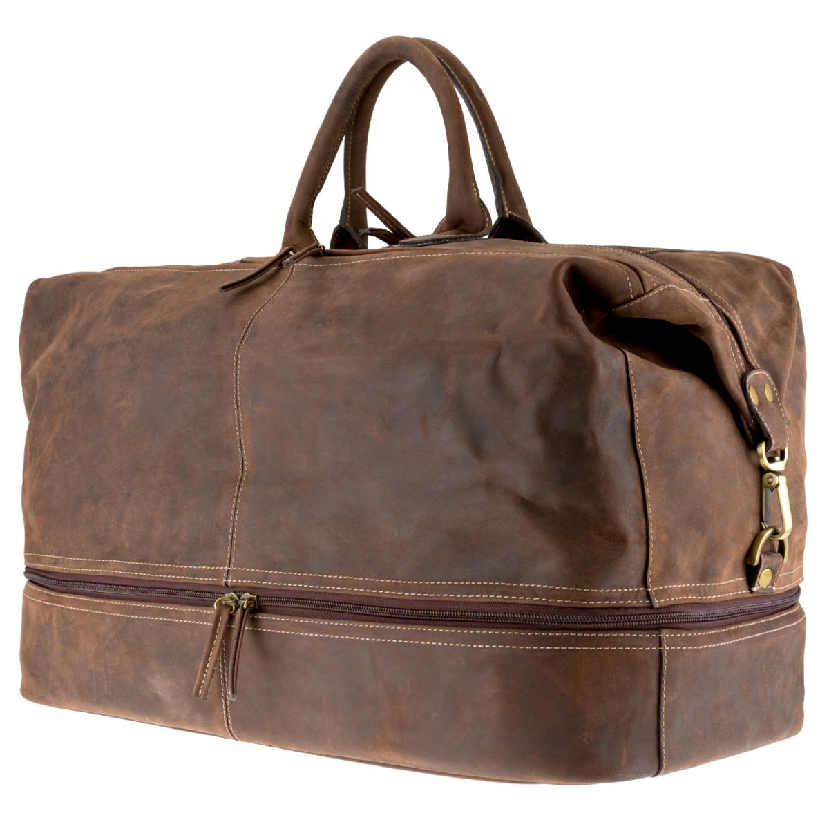 ALPENLEDER Reisetasche Duffel Bag ARIZONA koffee