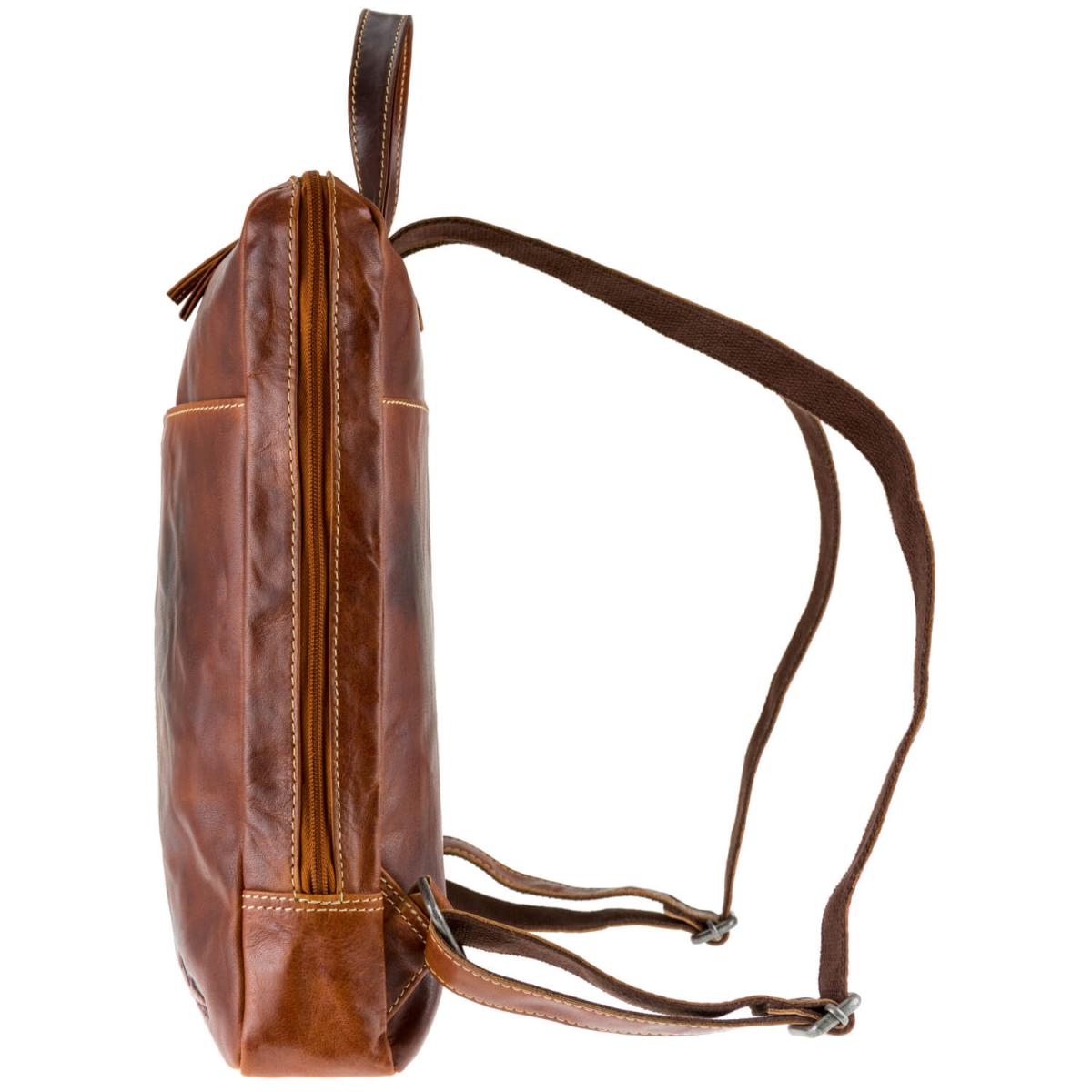 ALPENLEDER Rucksack Backpack MERAN cognac