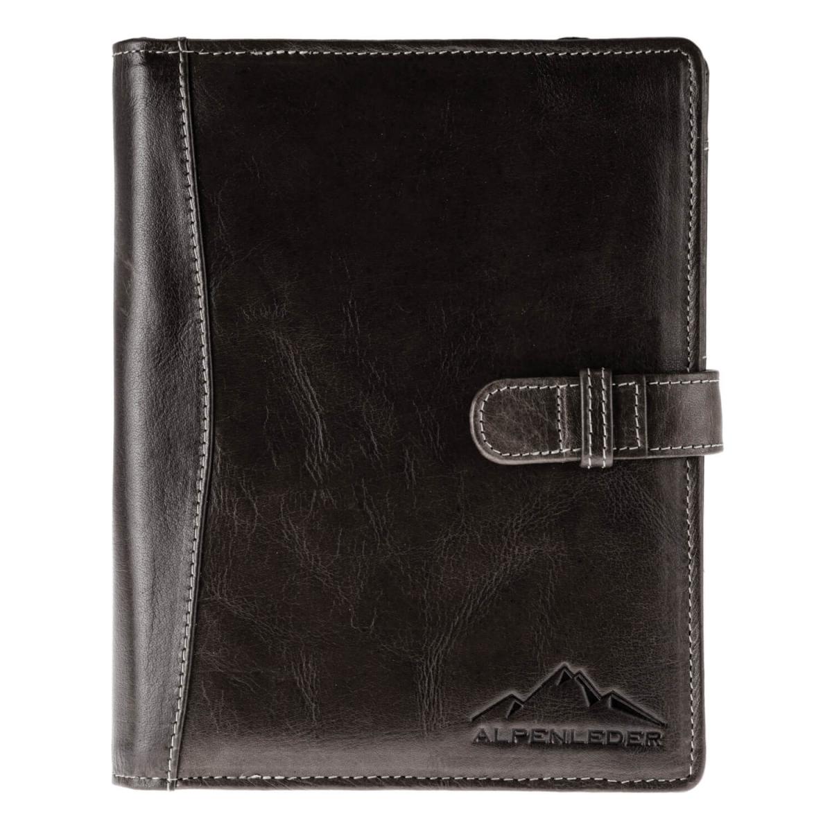 ALPENLEDER Tablet Cover SEILSCHAFT ebenholz