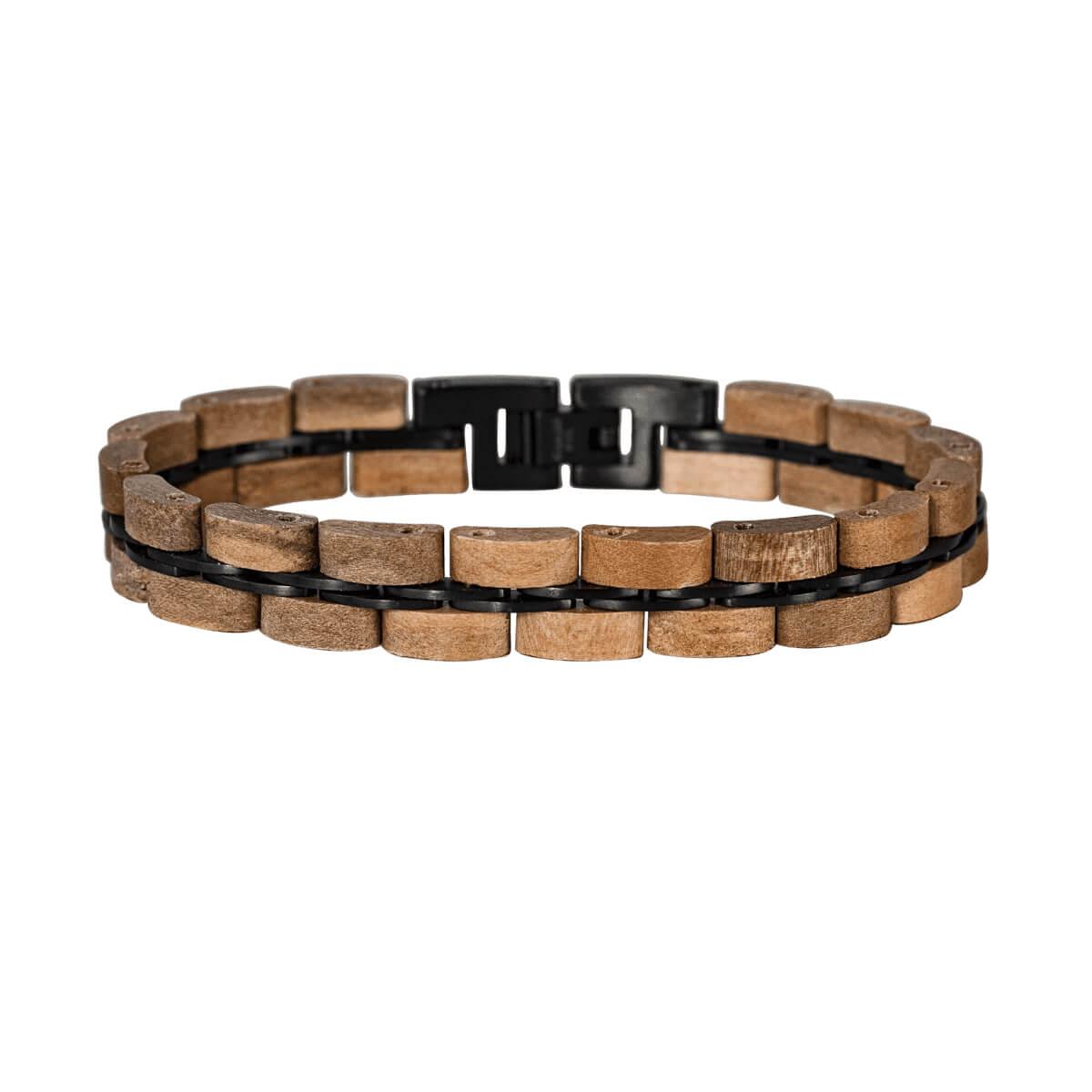 HOLZKERN Armband Belcanto Apfelholz Schwarz