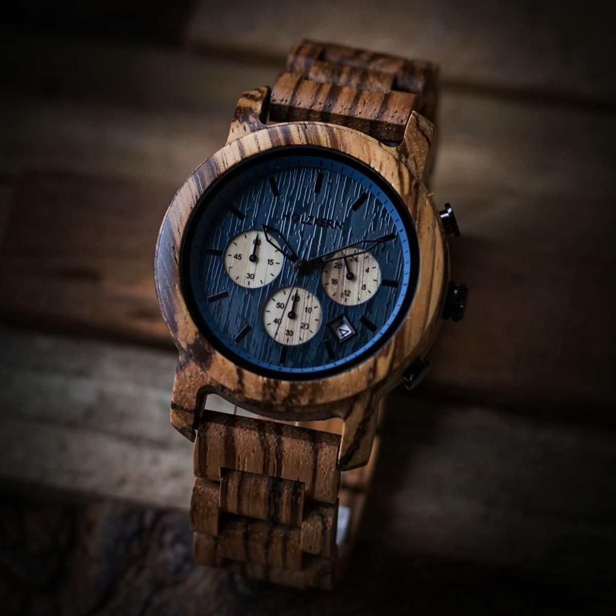 HOLZKERN Bergsee Waldlauf Herren Chronograph