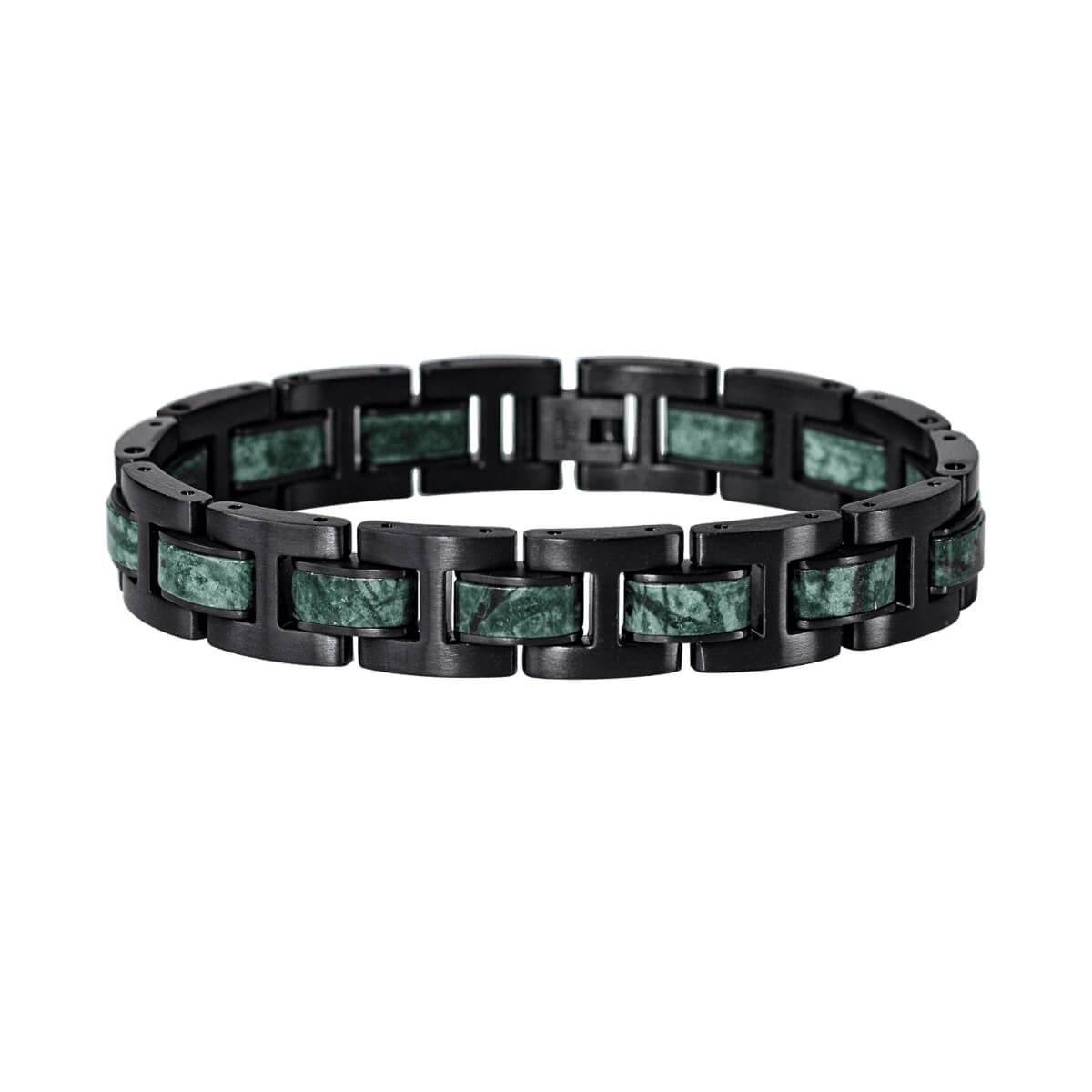 HOLZKERN Armband Forte Marmor Schwarz