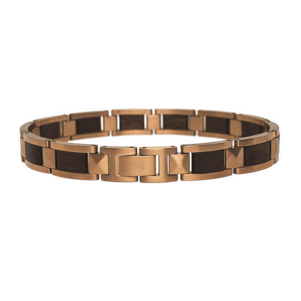 HOLZKERN Armband Rhapsodie Walnussholz Roségold