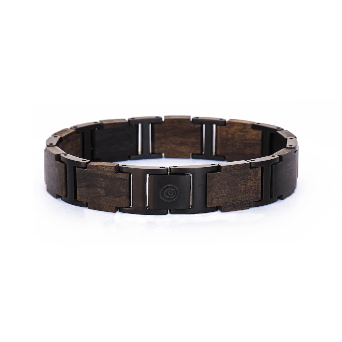 HOLZKERN Bandlet Armband Unisono Leadwood Schwarz