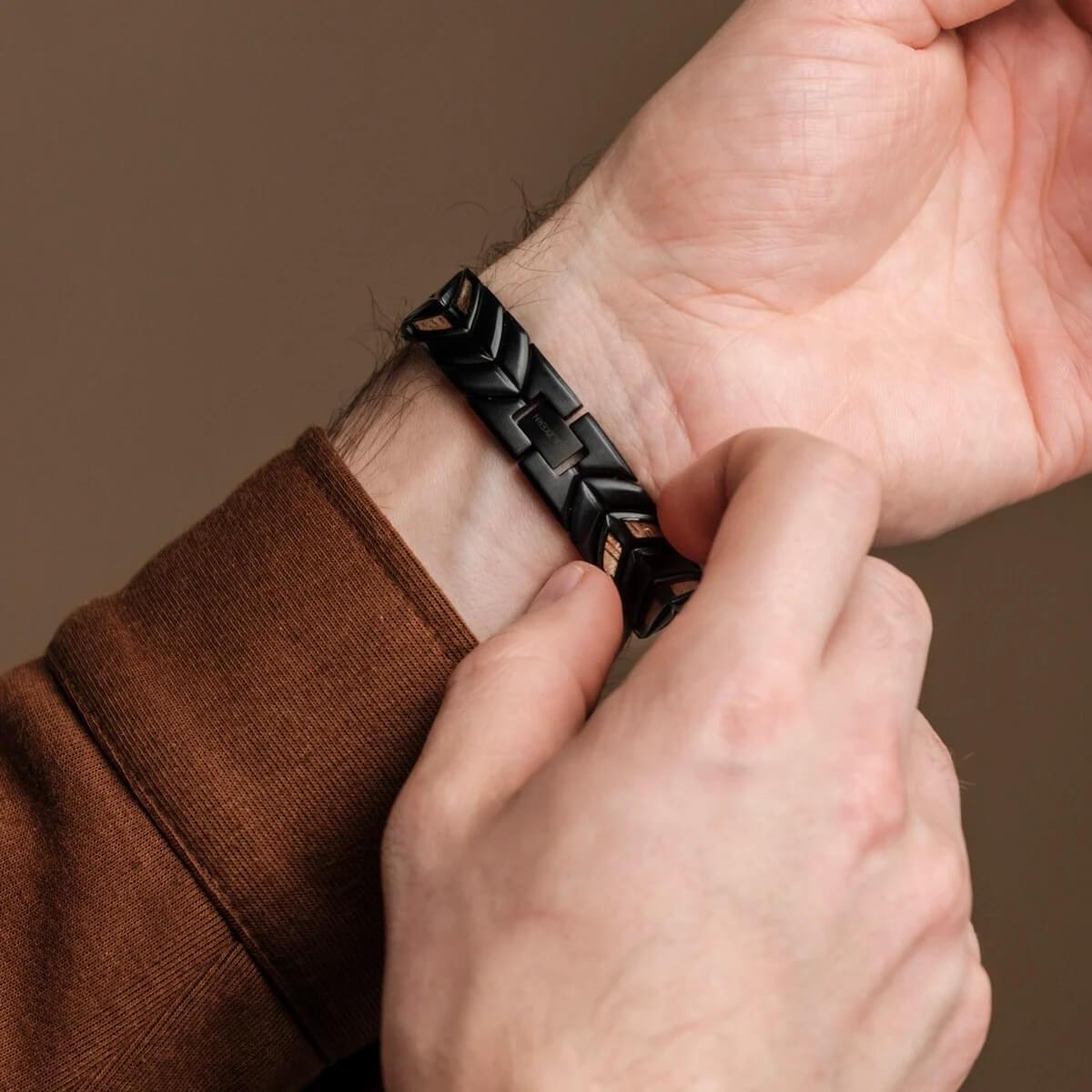 HOLZKERN | Bandlet Armband Prelude Koaholz Schwarz