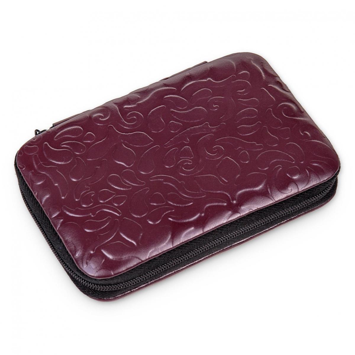 SACHER | Manikürenset 7-teilig Leder Ornamento bordeaux (TR400R.504.0101)